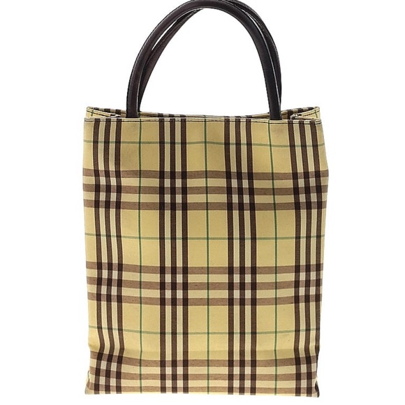 🔥Vintage 🔥mini 🔥Burberry 🔥multi 🔥color 🔥yellow block print. - Picture 3 of 10